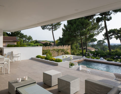 architecte la teste pilat villa b vue piscine