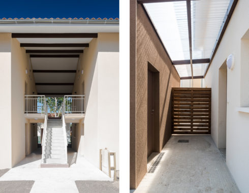 architecte mios jean dubrous collectif esquirou escalier