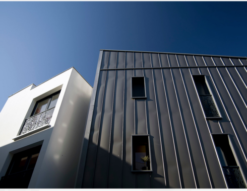 architecte la test de buch résidence millenium vue détail bardage