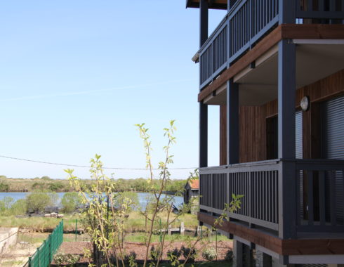 architecte la teste bassin arcachon les viviers residence port vue prés salés