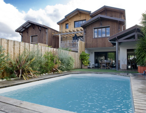architecte la teste de buch maisons canelot vue piscine