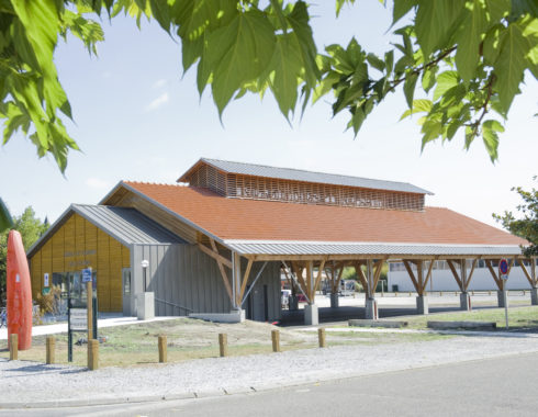 architecte mios halle marché vue extérieure