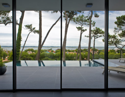 Villa W Architecte Bassin Arcachon vue intérieur