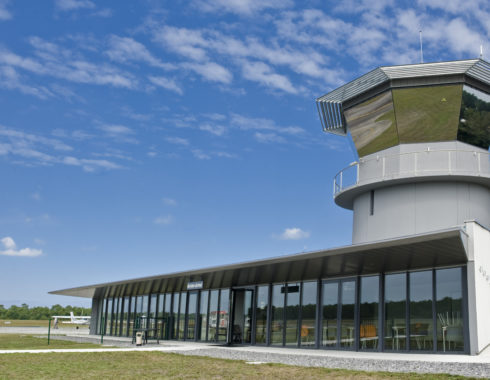 architecte la teste de buch aérodrome vue tour de contrôle